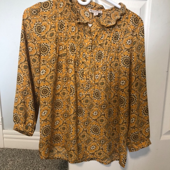 Yellow flowy top - Picture 5 of 6